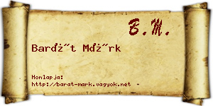 Barát Márk névjegykártya